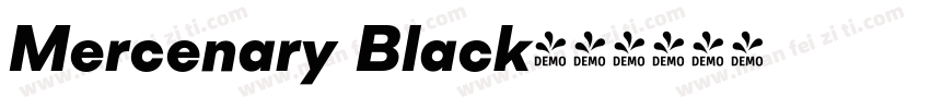 Mercenary Black字体转换